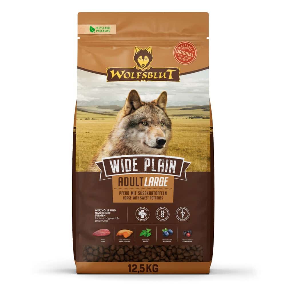 WOLFSBLUT Wide Plain Large Breed 12,5kg - Sucha Karma