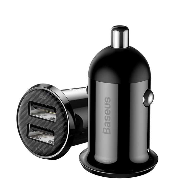 BASEUS ŁADOWARKA SAMOCHODOWA GRAIN PRO 2X USB 4.8A