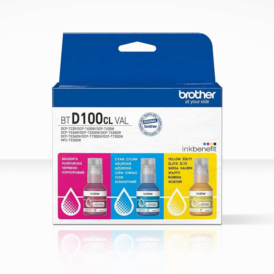 Tusz Multipack BTD100CLVAL dla Brother DCP-T230, DCP-T430W