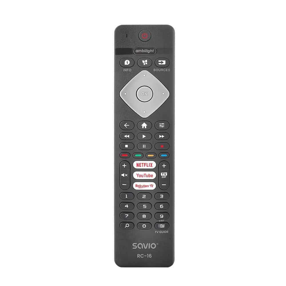 Zamiennik Pilota SAVIO dla TV Philips Smart TV RC-16