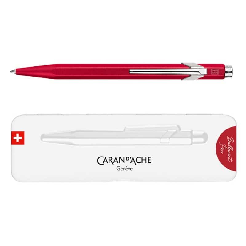 Caran d’Ache Długopis 849 Colormat-X, Czerwony Slimpack