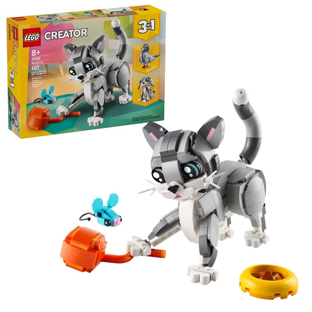 Zestaw kreatywny LEGO 3w1 - Psotny kot 31163
