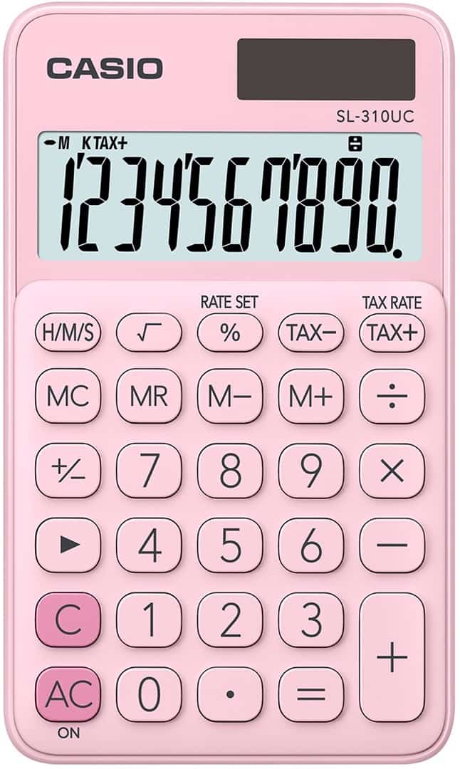 CASIO KALKULATOR KIESZONKOWY SL-310UC RÓŻOWY