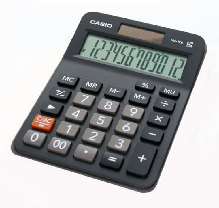 Casio Kalkulator biurowy Mx-12B, 12-cyfrowy