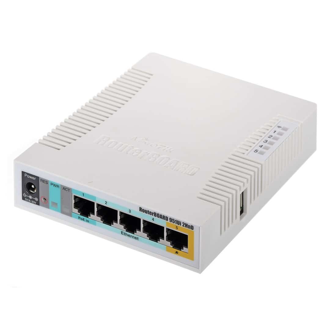 Router WiFi 4 Mikrotik RB951Ui-2HnD 2,4GHz