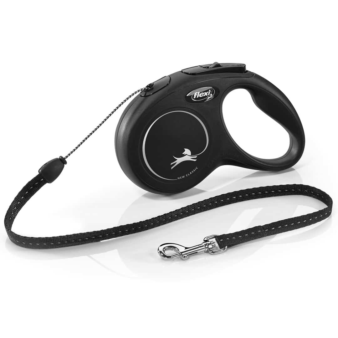 Smycz flexi New Classic S 5m, czarna, do 12kg