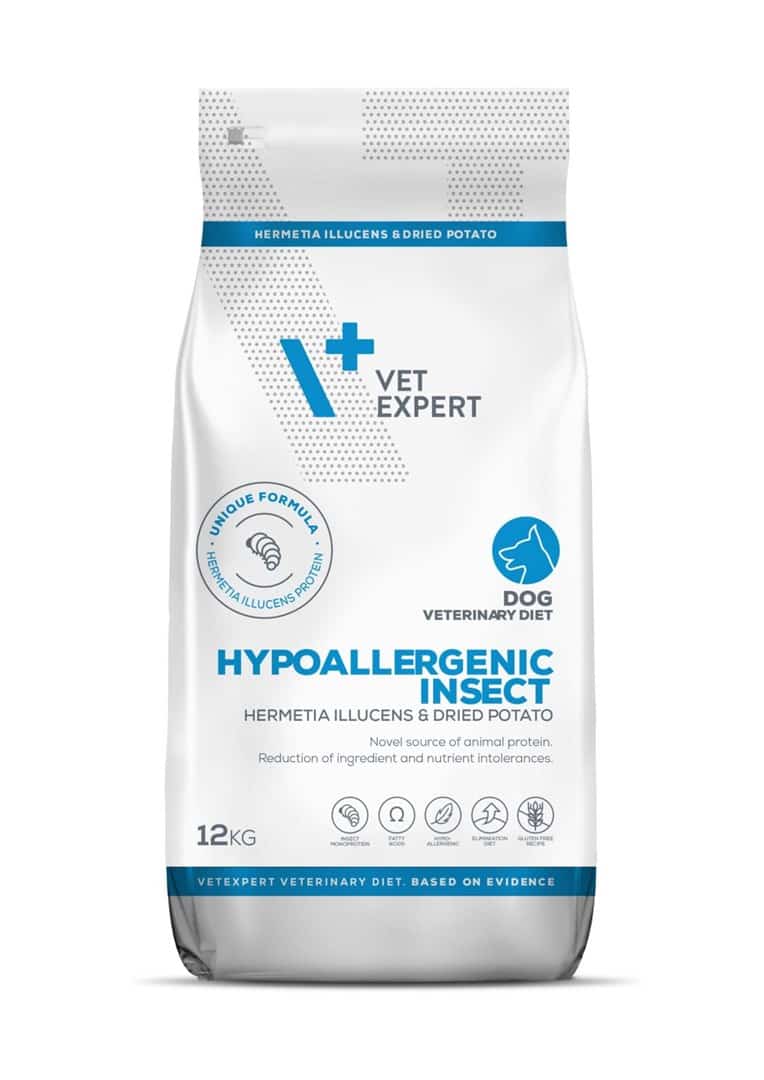 VetExpert Hypoallergenic Insect Dog Food 12kg