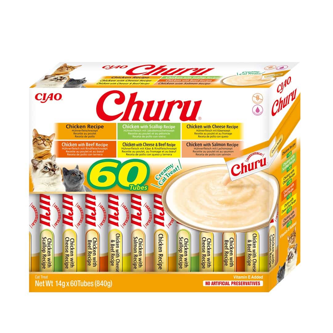 INABA CAT CHURU VARIETIES - kurczak 60 x 14 g