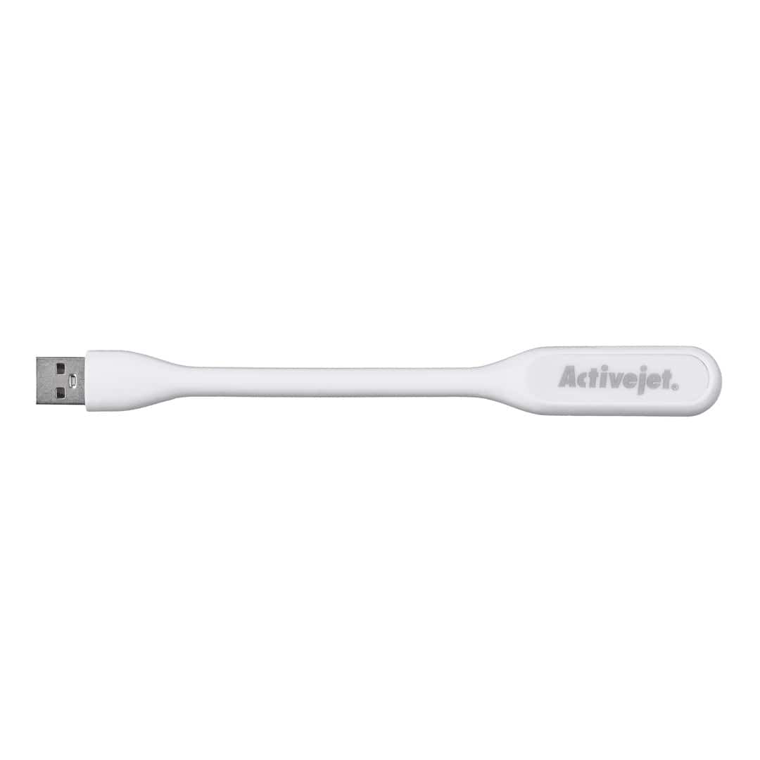 Activejet Lampka do komputera USB 5V Biała