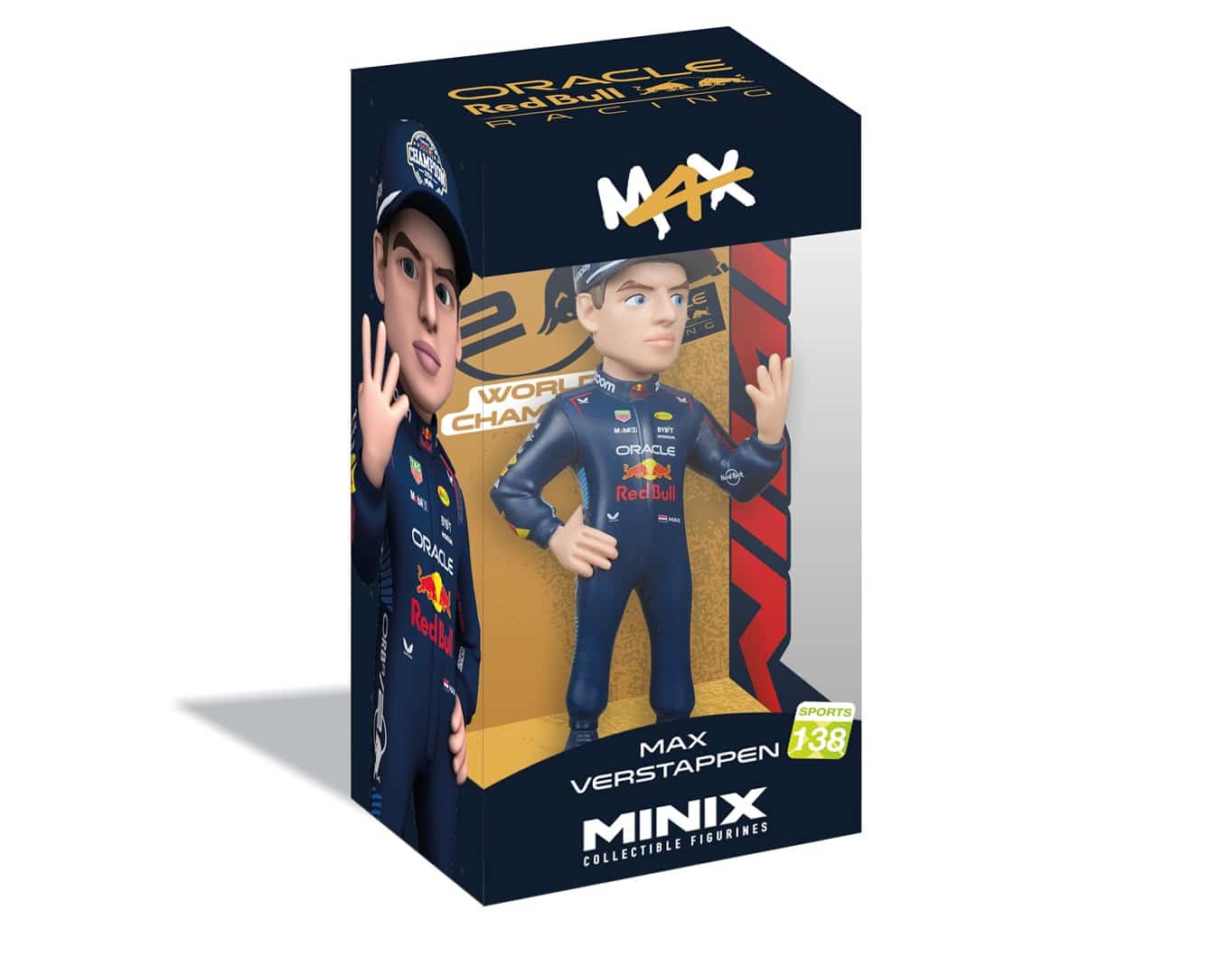 Kolekcjonerski Model MINIX F1 Red Bull - Max Verstappen, 4. Mistrz Świata