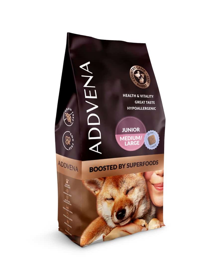 ADDVENA BOOSTED BY SUPERFOODS 10kg dla Szczenięt
