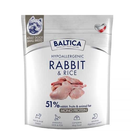 BALTICA NUTRACEUTIC Hypoallergenic Rabbit & Rice XS/S 1kg