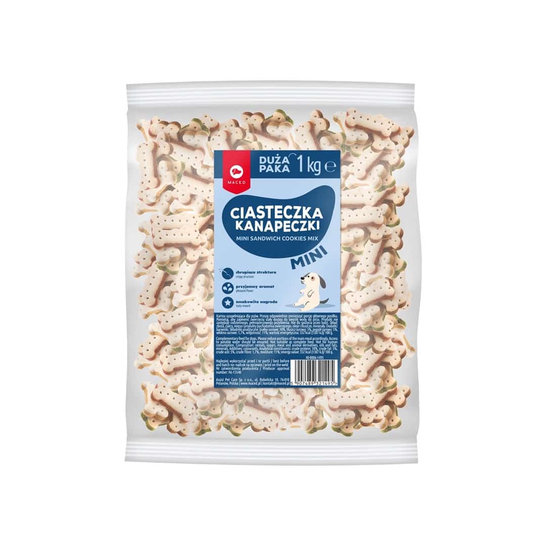 Maced Ciastka Kanapka Kostka Mix Mini - 1 kg