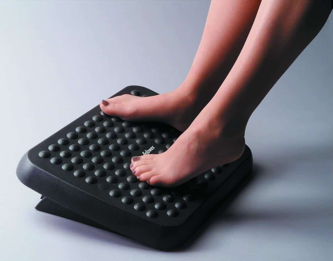 Podnóżek biurowy Fellowes Ergonomia, regulowany, czarny