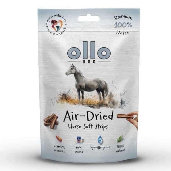 Ollo suszone paski przysmak z koniny 80g