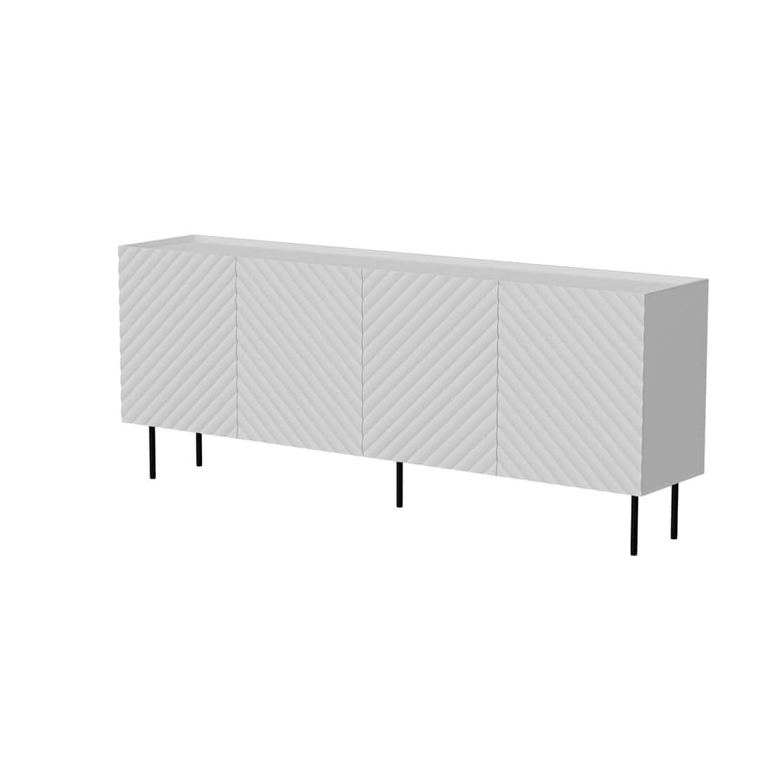 Komoda 4D LUCCA 200x40x80 biały