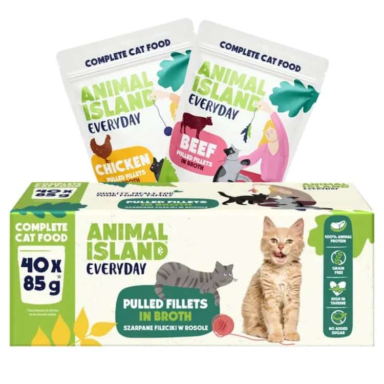 ANIMAL ISLAND Wołowina/Kurczak MIX - 40x85g