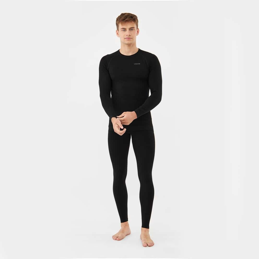Bielizna termoaktywna VIKING Roni Set Bamboo M, czarna