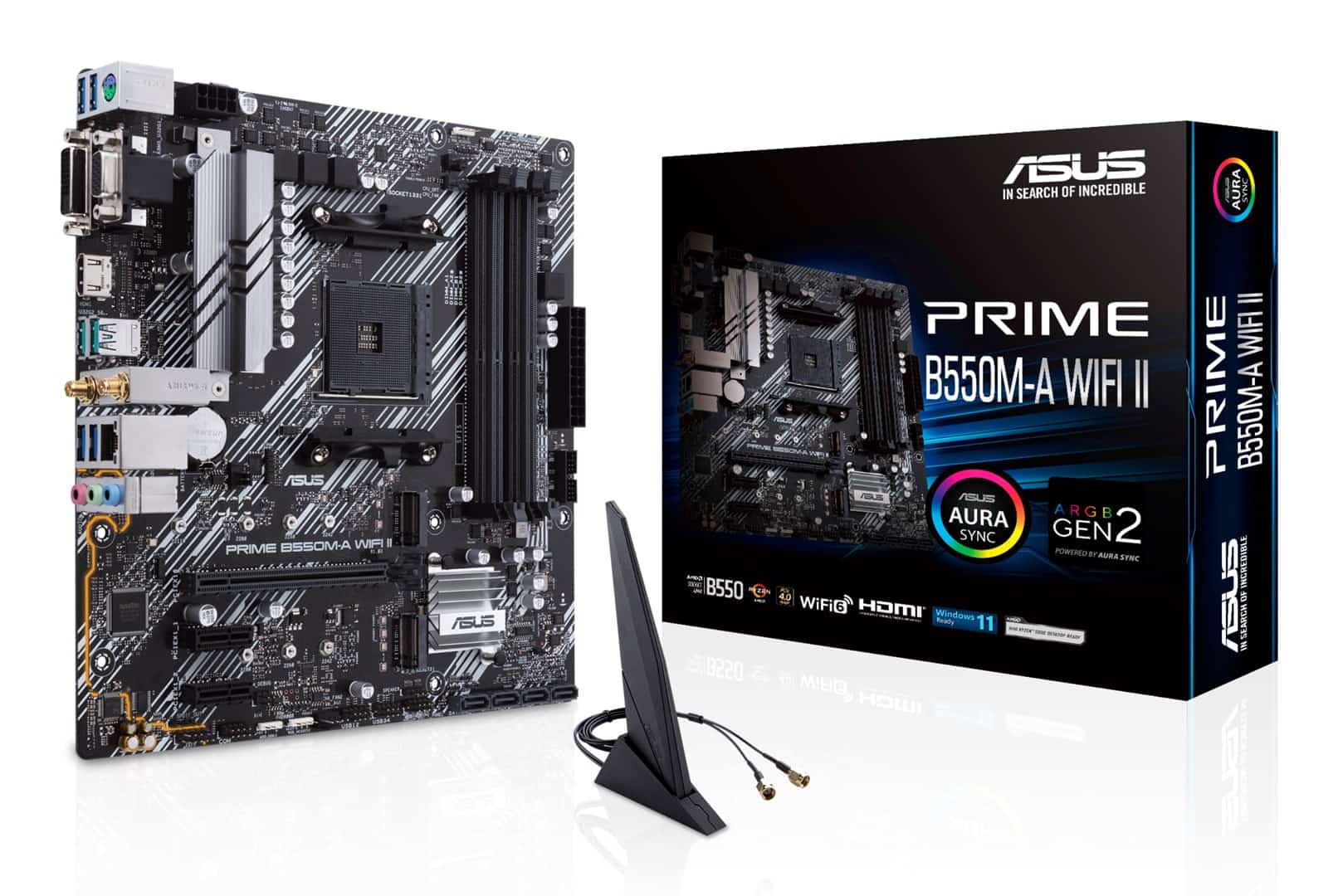Płyta główna ASUS PRIME B550M-A WIFI II Socket AM4
