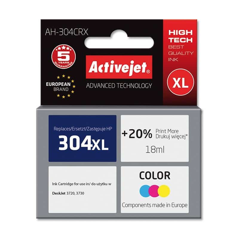 Activejet AH-304CRX Tusz, Kompatybilny z HP DeskJet, Envy