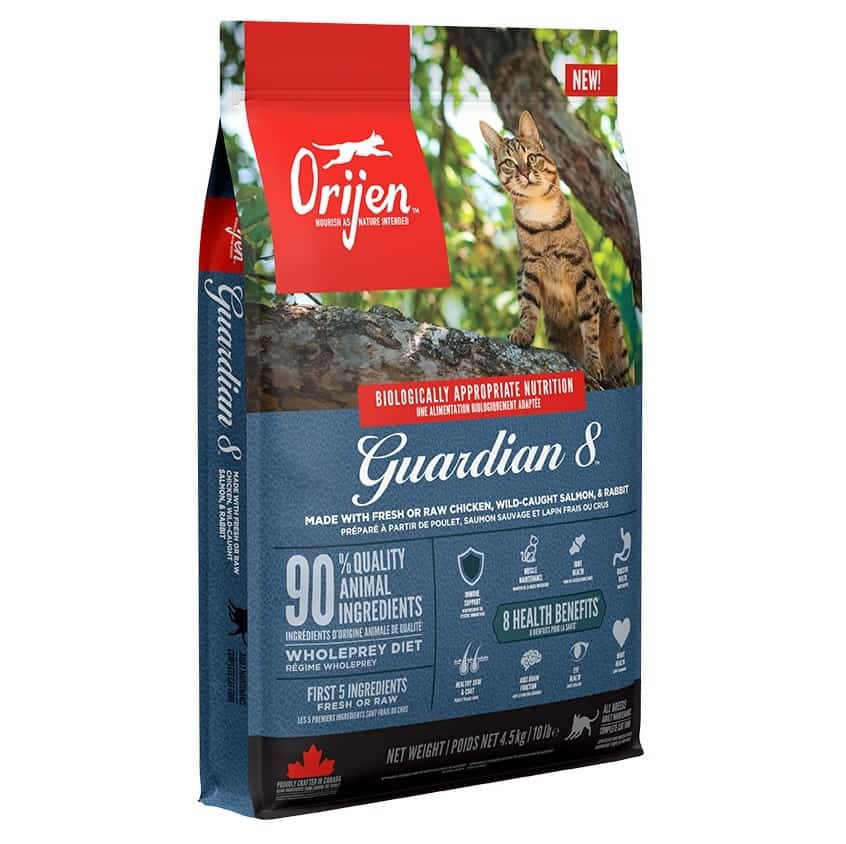 ORIJEN Guardian 8 Cat 4,5kg - Bezglutenowe, Bez Cukru