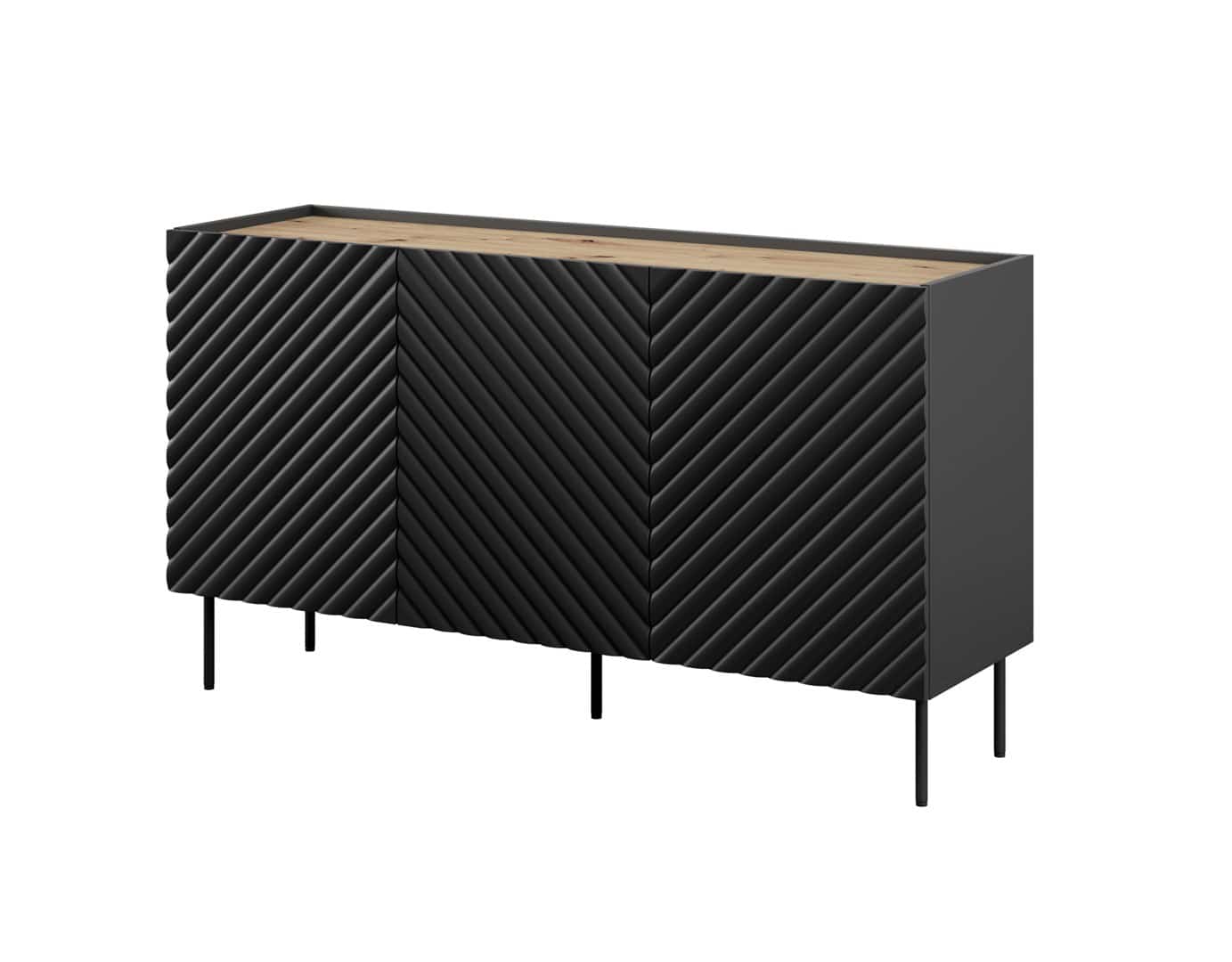 Komoda ONDA 150x45x85 czarny