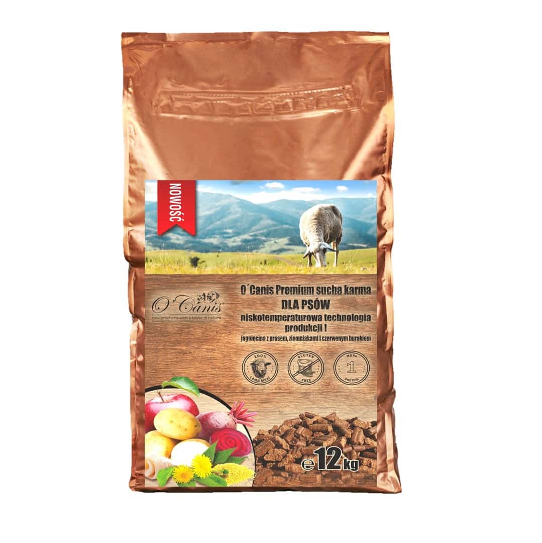 O'Canis Premium 12kg - Jagnięcina, Proso, Ziemniaki