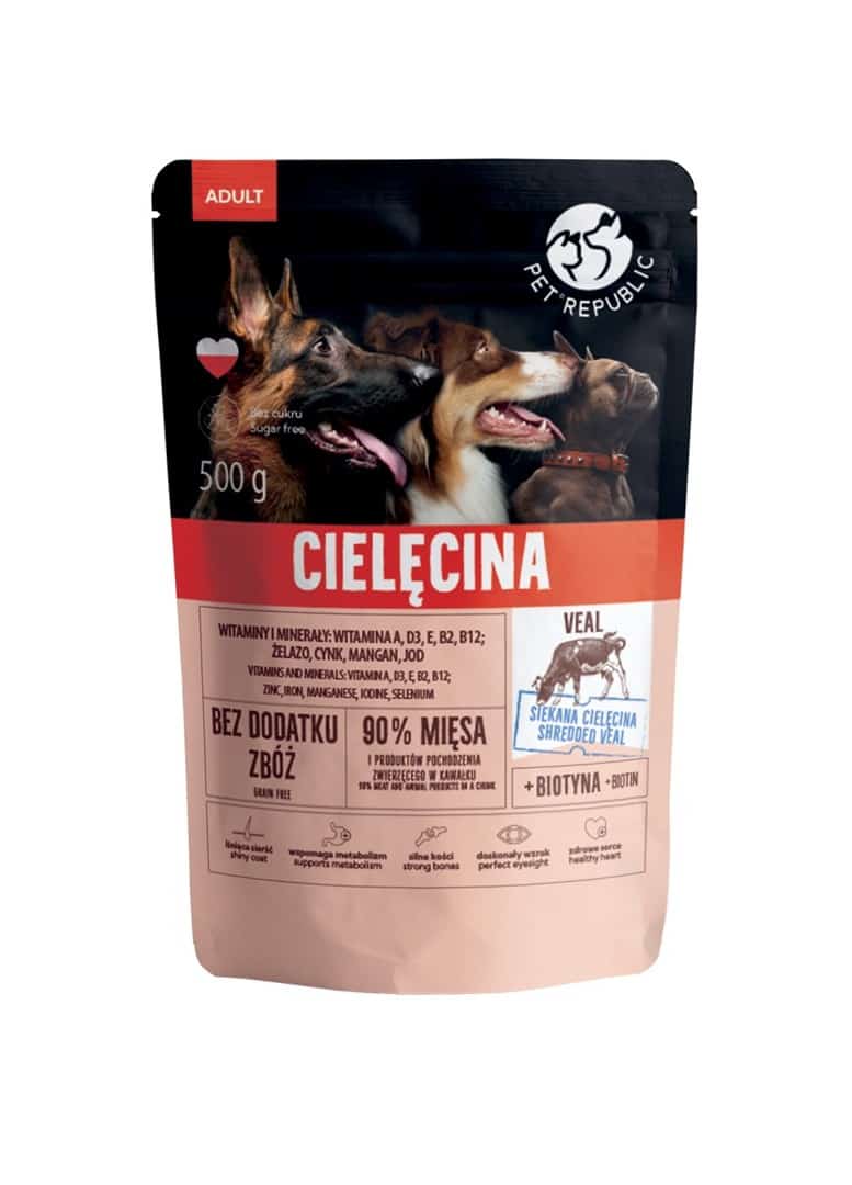 PetRepublic karma mokra z cielęciną 500g