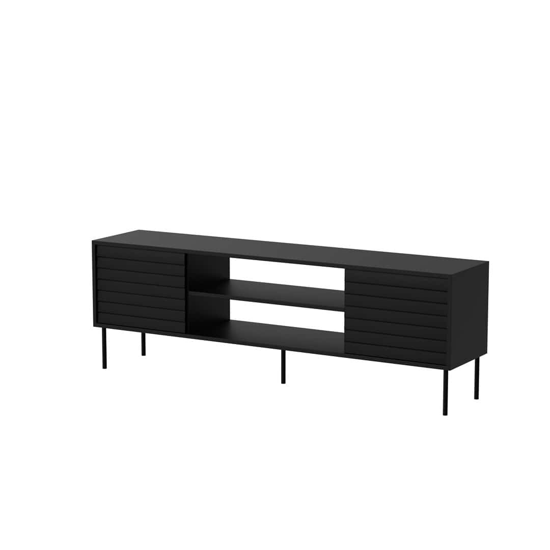 Szafka RTV EF CORTINA 180x40x60 czarny