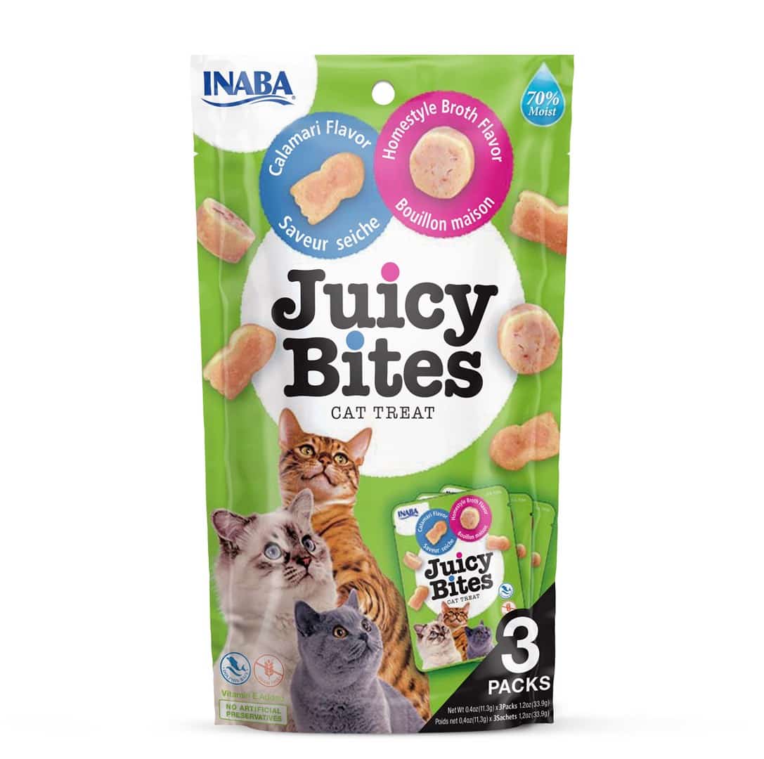 INABA Juicy Bites O smaku domowego bulionu i kalmara - 3x11,3 g