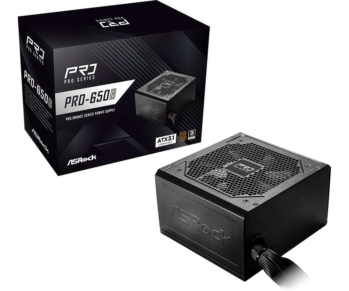 Zasilacz ASRock PRO-650B 650W 80 PLUS Bronze