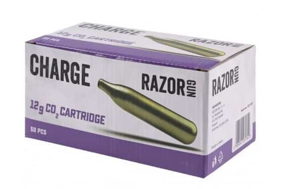 Kapsuły CO2 RazorGun 12g - 50 sztuk