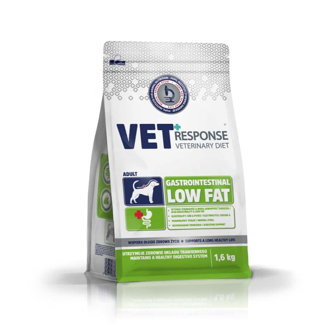 VETRESPONSE GASTRO LOW FAT 1,6kg - Karma Sucha