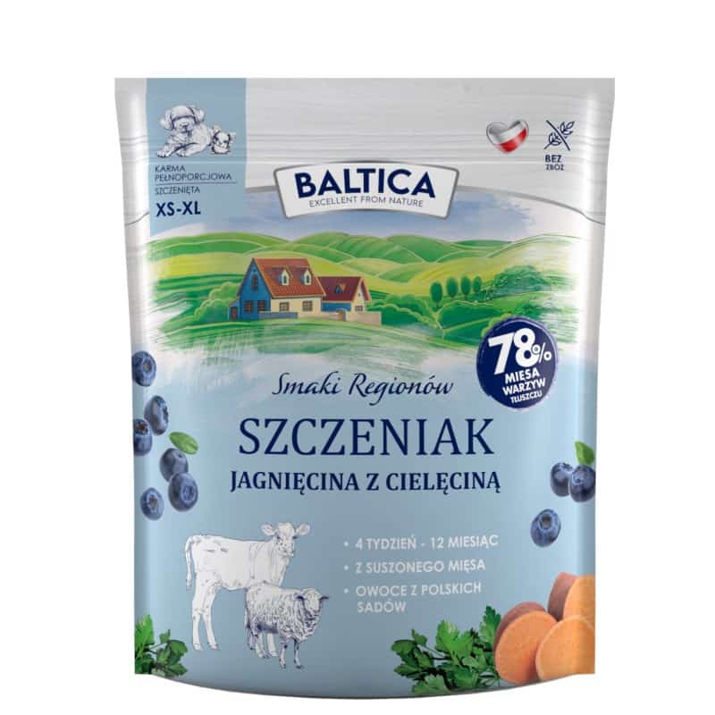 BALTICA SMAKI REGIONÓW Szczeniak Jagnięcina z cielęciną 1kg