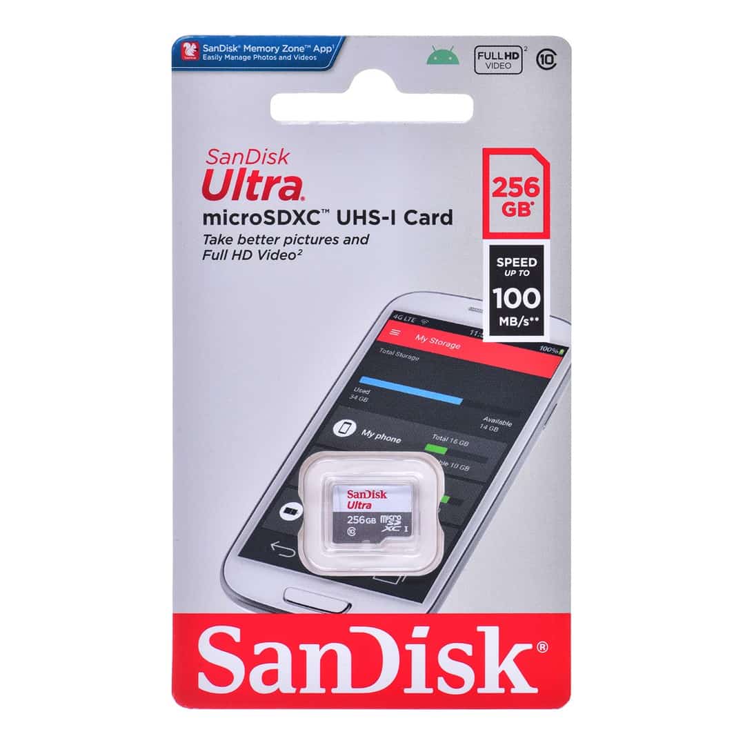 SANDISK ULTRA microSDXC 256GB 100MB/s A1 CL10