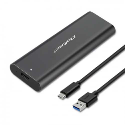 QOLTEC OBUDOWA M.2 SATA SSD | NGFF | USB C