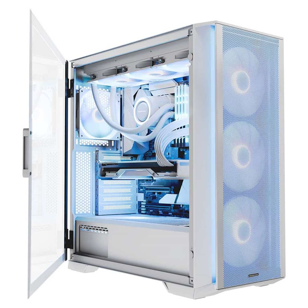MODECOM OBUDOWA HORIZON ARGB FLOW MIDI BIAŁA