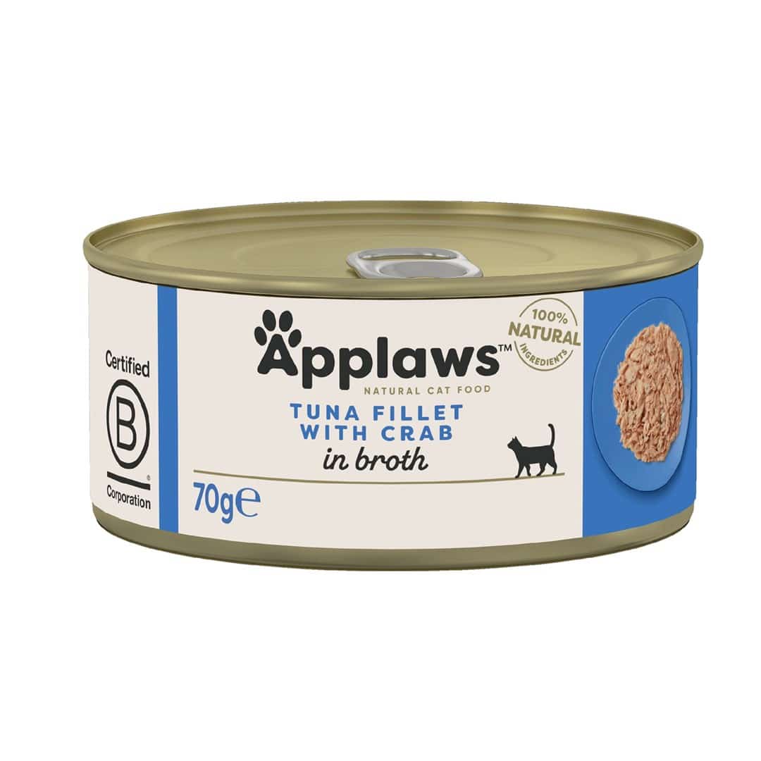 APPLAWS CAT Filet z tuńczyka i kraby - 70g