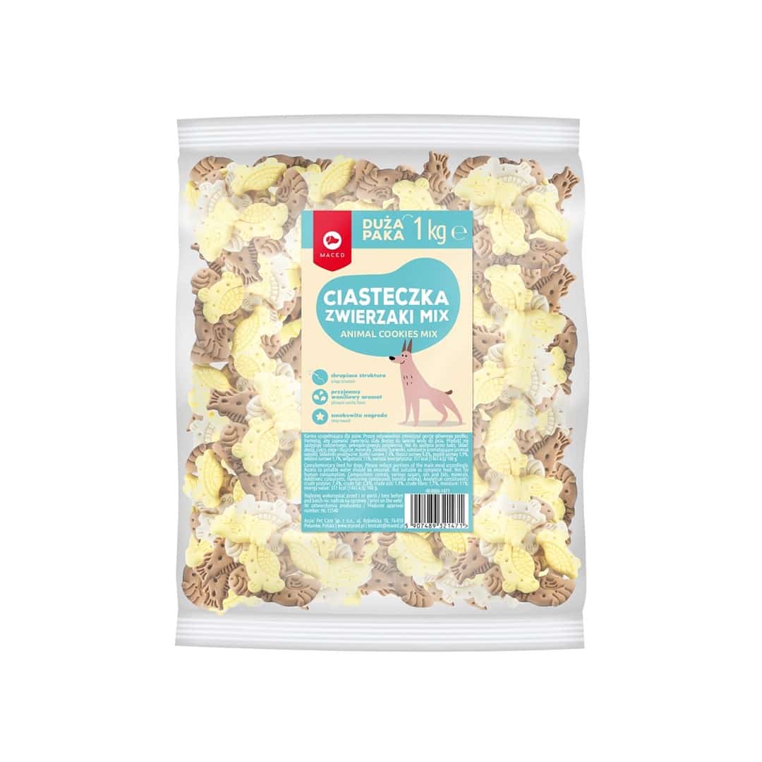 Maced - Ciastka zwierzaki MIX - 1kg