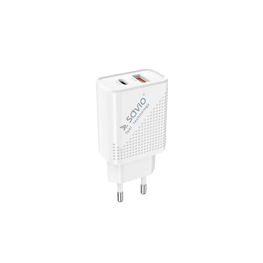 SAVIO ŁADOWARKA SIECIOWA USB 18W LA-04