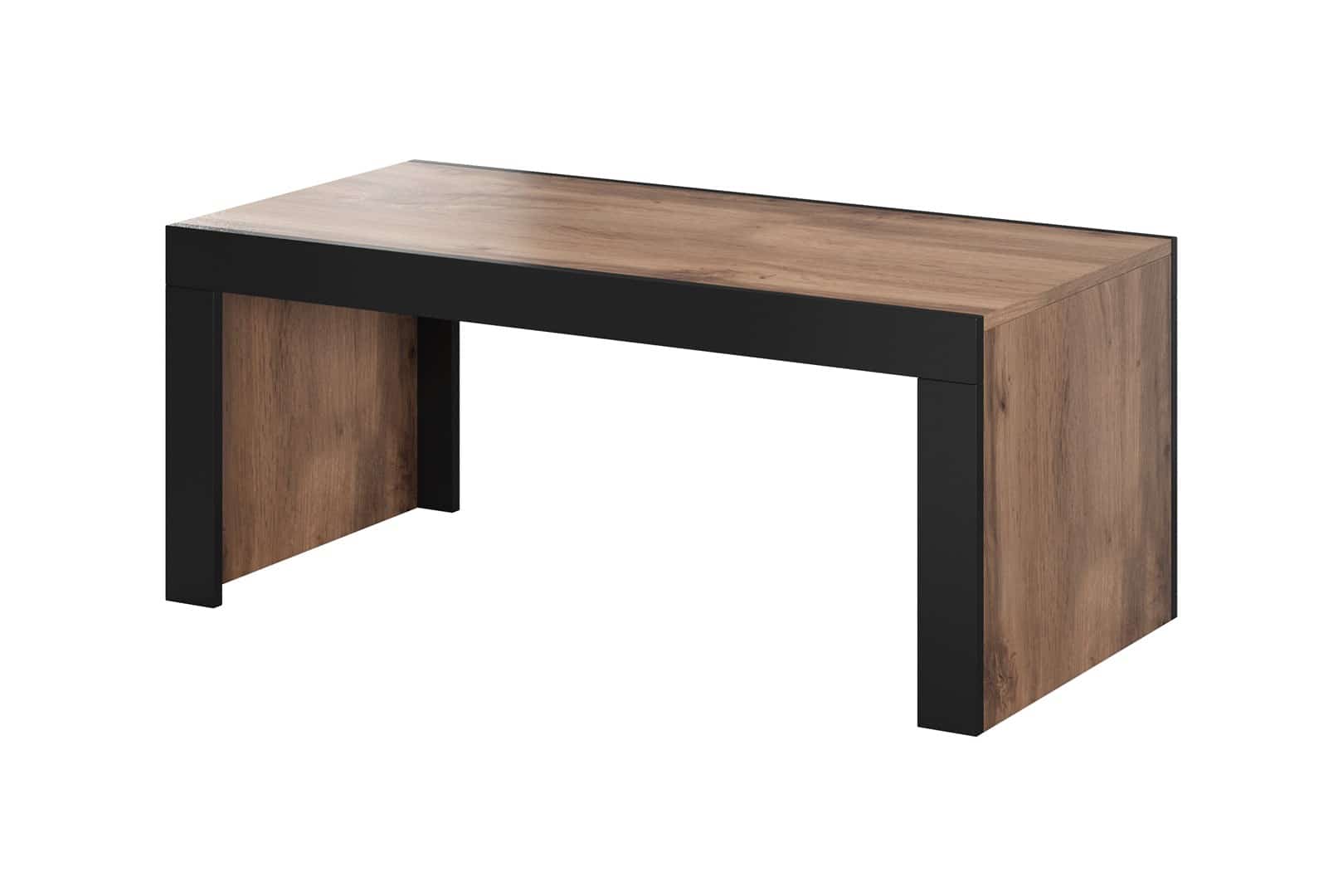 Ława/Stolik MILA 120x60x50 dęb wotan + czarny