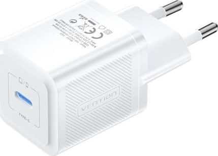 Ładowarka Vention USB-C 20W GaN biała 1 port