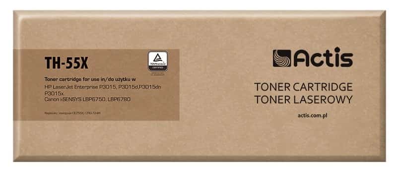 Actis TH-55X Toner Zamiennik HP 55X CE255X, 12500 stron, czarny