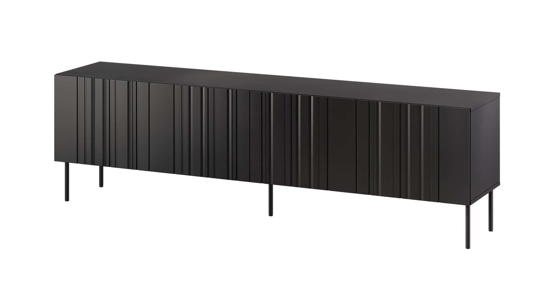 Szafka RTV ISLA 200x40x60 czarny mat