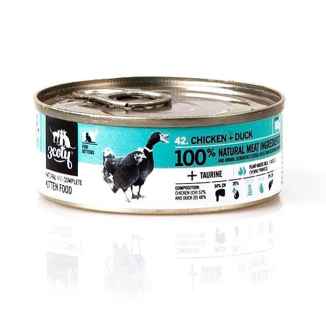 3Coty CHICKEN + DUCK for Kittens 80g - Mokra Karma