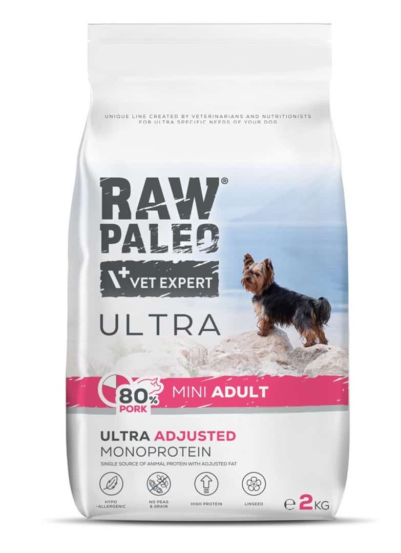 Raw Paleo Ultra Pork Mini Adult 2kg - Karma Sucha