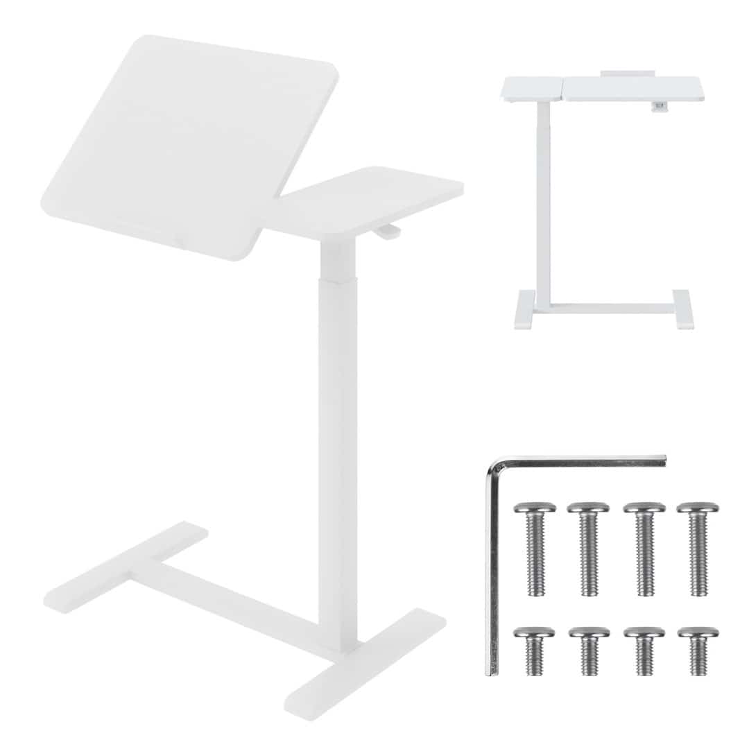 MACLEAN MOBILNE BIURKO MC-120 W, Biały, 76-109cm