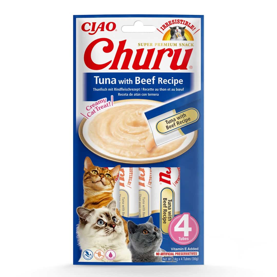 INABA Churu Tuńczyk z wołowiną - 4x14 g