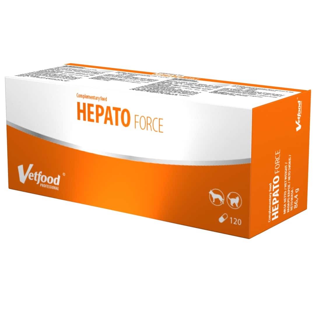 Vetfood Hepatoforce 120 kapsułek dla psa i kota