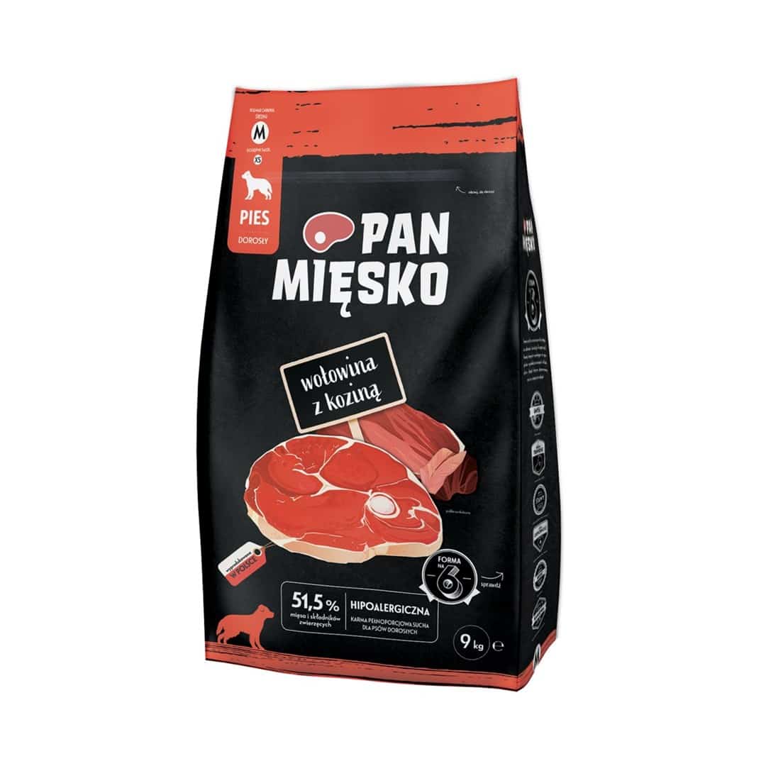 Pan Mięsko wołowina, kozina, warzywa sucha 9kg